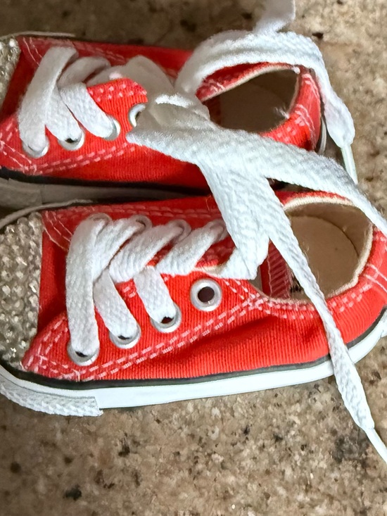 Converse Other - Infant Bedazzled Converse Lace-Up Sneakers